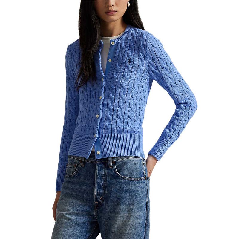 Polo Ralph Lauren Cable Knit Cotton Crewneck Cardigan image number 0